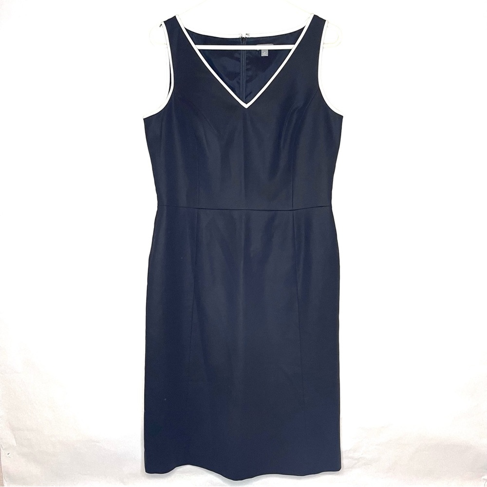 Ann Taylor Midnight Blue Sleeveless Midi Dress
